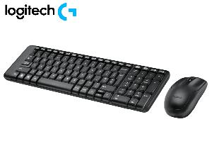  MK220, Logitech, Keyboard, Wireless, Combo, EN/RU, BLACK.