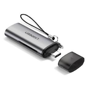 UGREEN CM184 (50704) USB-C to TF / SD Card Reader, Silver Type-C