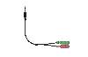 ACC-100, GENIUS,  Audio Adapter Cable(2 x 3.5mm female mic headphone jack plug to 1 x 3.5mm male jack plug) ACC-100, GENIUS,  Audio Adapter Cable(2 x 3.5mm female mic headphone jack plug to 1 x 3.5mm male jack plug)