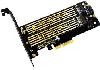 KDSATAPCIE0101 Kingda, M.2 PCIE Adapter for PCIE NVMe SSD ,with sata, 2 X m2 + 1 X SATA KDSATAPCIE0101 Kingda, M.2 PCIE Adapter for PCIE NVMe SSD ,with sata, 2 X m2 + 1 X SATA