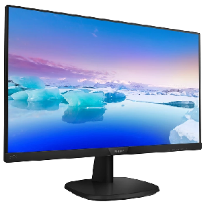  243V7QJABF/01, PHILIPS, Monitor, 23.8" FHD 1920x1080, IPS, 4ms, 75Hz, 250nits, HDMI, VGA, DP, Built-in Speakers 2 W x 2VESA.
