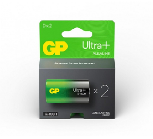  GP13AUPETA21-2GSB2, GP, Battery, 2X Ultra+ ALKALINE  (SIZE-D).