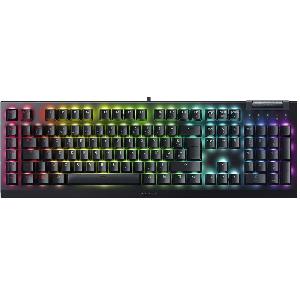  BlackWidow V4 X, RAZER, Keyboard, mechanical 110key, Yellow Switch, USB-A, EN/RU, RGB, black.