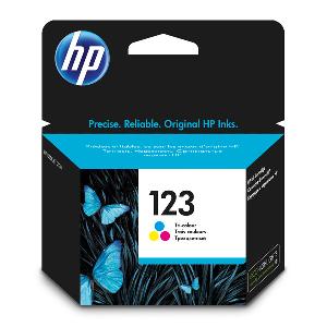  123, HP, Ink Cartridge,  Tri-color.