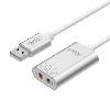 Y-247A, UNITEK USB to Stereo + mic Audio Adapter, Silver Y-247A, UNITEK USB to Stereo + mic Audio Adapter, Silver