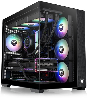 View 380 TG ARGB, THERMALTAKE, CASE, Black, ATX, 4x120mm ARGB Fans, AIO 360mm, air 160mm, GPU 415mm, 1x3.5", Type-C, USB 3.0  View 380 TG ARGB, THERMALTAKE, CASE, Black, ATX, 4x120mm ARGB Fans, AIO 360mm, air 160mm, GPU 415mm, 1x3.5", Type-C, USB 3.0