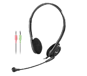  HS-200C, Genius, Headset, Mic, 3.5 mm jack, 1.5 m, Black.