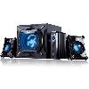  SW-G2.1 2000 II, Genius, Speaker, 2.1 System for Gaming and Media, 45 W (Subwoofer: 29W), Wall-mountable, Black / Blue.