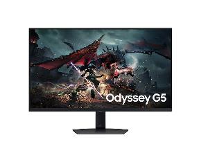 Odyssey G5 G50D, SAMSUNG, Monitor, 32" 2K 2560x1440, IPS, 1ms, 180Hz, Rotate around a vertical axis, DP & HDMI Cables.