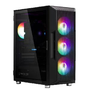 Zalman PC case I3 Neo without PSU, 1xUSB3.0, 2xUSB2.0, 4x120mm RGB, VGA 355mm, LCS ready, TG Side Panel, ATX, black