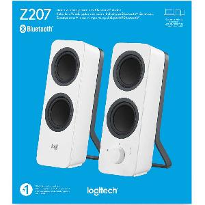  Z207, Logitech, Speaker, 2 x 5 W, Bluetooth 4.2, Volume control, Headphone jack, White.