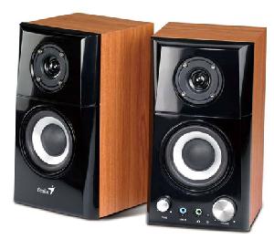  SP-HF500A II, Genius, Speaker, 16W, Volume control, Two Way Hi-Fi Wood Speakers, Wooden.