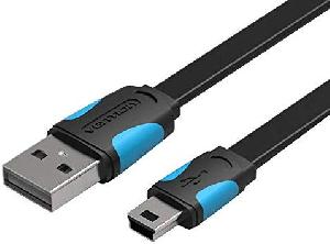 VAS-A14-B200 VENTION Flat Mini USB 2.0 Cable 2m