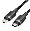 LALBF VENTION USB 2.0 Type-C Male to Lightning Male 3A Cable 1M Black Aluminum Alloy Type 6922794783560