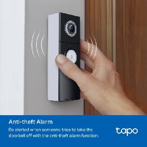  Tapo D235, TPLINK, Doorbell Camera, 2K, 5MP Full-Color Wi-Fi Video Doorbell 180°Ultra-Wide 2.7″CMOS,F1.8, IP66, 2-Way Audio,