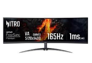 Nitro XZ452CU, ACER, Monitor, 44.5" W,1500R Curved, VA DQHD32:9, 5120x1440,165Hz,1ms,HDR 450nits,99% sRGB+Type-C(90W).
