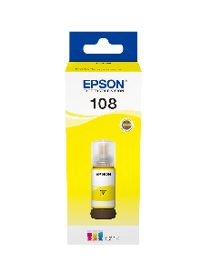  108 - C13T09C44A, EPSON, Ink, Yellow Ink Bottle 70ml, 7,200 Pages.