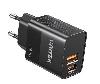 P1124ABK01-EU UNITEK 20W Wall Charger, EU, USB-A QC + USB-C PD, Black P1124ABK01-EU UNITEK 20W Wall Charger, EU, USB-A QC + USB-C PD, Black