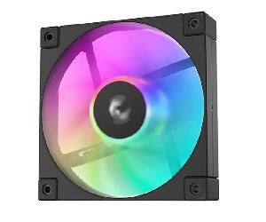  FD12 ARGB, DEEPCOOL, Fan, 120mm, PWM 400~2050RPM, 63.6 CFM, ≤26.9 dB, 4+3-pin, ARGB, Black.