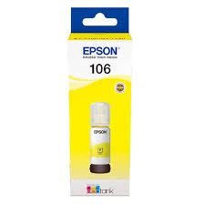  106 - C13T00R440, EPSON, Ink, Yellow Ink Bottle 70ml, 5,000 pages.