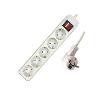99481, white DEFENDER 1.8m Surge protector, 10A, 5 sockets 99481, white DEFENDER 1.8m Surge protector, 10A, 5 sockets