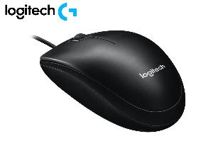  M100, Logitech, Mouse, USB 1,8m, 1000dpi, 3 Button, 90 g, Black.