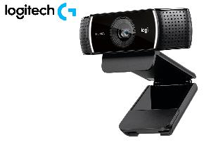  C922 Pro, Logitech, Webcam, Stream Webcam,  1080p/30 fps, 3 pixel, Mic, USB 1.5 m, BLACK L960-001088.