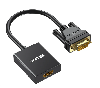 V1112ABK01, UNITEK, VGA to HDMI Adapter with Audio & Power Port V1112ABK01, UNITEK, VGA to HDMI Adapter with Audio & Power Port