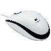  M100, Logitech, Mouse, USB 1,8m, 1000dpi, 3 Button, 90 g, White.
