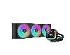  LQ360, DEEPCOOL, Liquid AIO Cooler, Universal, 402mm, TDP 300W, PWM 600~2400RPM, ≤38.71dB, 3+4+3-pin+9pin USB, ARGB, Black.